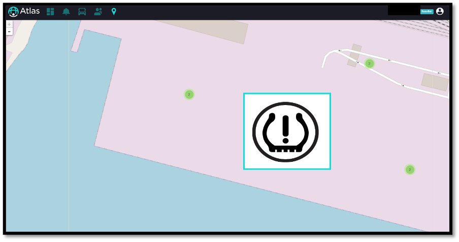 Location of TPMS in ports